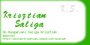 krisztian saliga business card